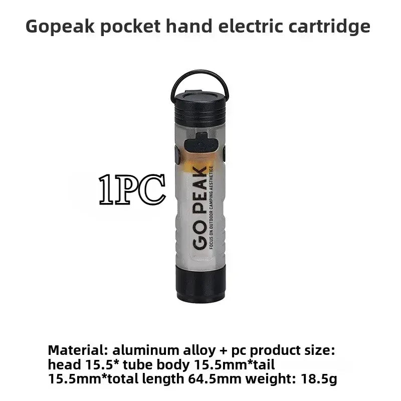 GOPEAK Pocket Mini Flashlight Outdoor Key Clip Cap Ambient Led Long Endurance Disaster Relief Emergency 5050 Small Light - Urbizia