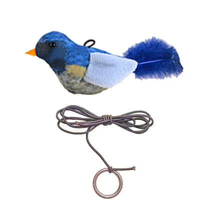 Hot lifelike Bird Vivid Cat Toys Pet Catnip Simulation Molding Cat Teaser with Feather Soft Plush Fabric Toys for Kitten - Urbizia