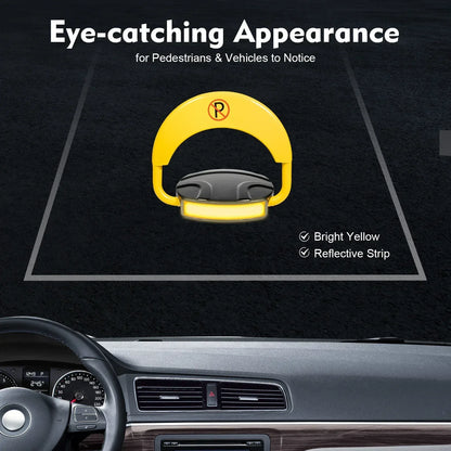 Intelligent Parking Lock with Remote Control 180° Foldable Barrier Auto Sensor Anti-collision Waterproof Lock - Urbizia