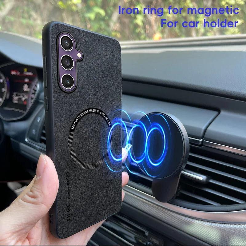 Magnetic MagSafe Leather Case for Samsung Galaxy Ultra Series