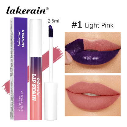 Peel Off Rose Pink Lip Gloss Matte Outline Contour Tattoo Lip Stain Waterproof Transfer Resistant Tear Off Natural Lip Tint