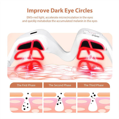 EMS Eye Massager for Dark Circles and Eye Bags – 4 Modes, Type-C