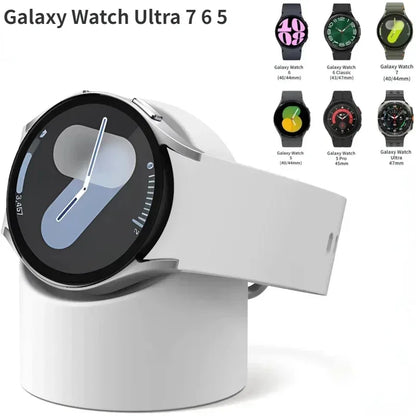 Silicone Charging Seat For Samsung Galaxy Watch 8/7/6/5 40/44mm Ultra 47mm Charging Stand Storage Seat Watch 6 8 Classic 47/43mm - Urbizia