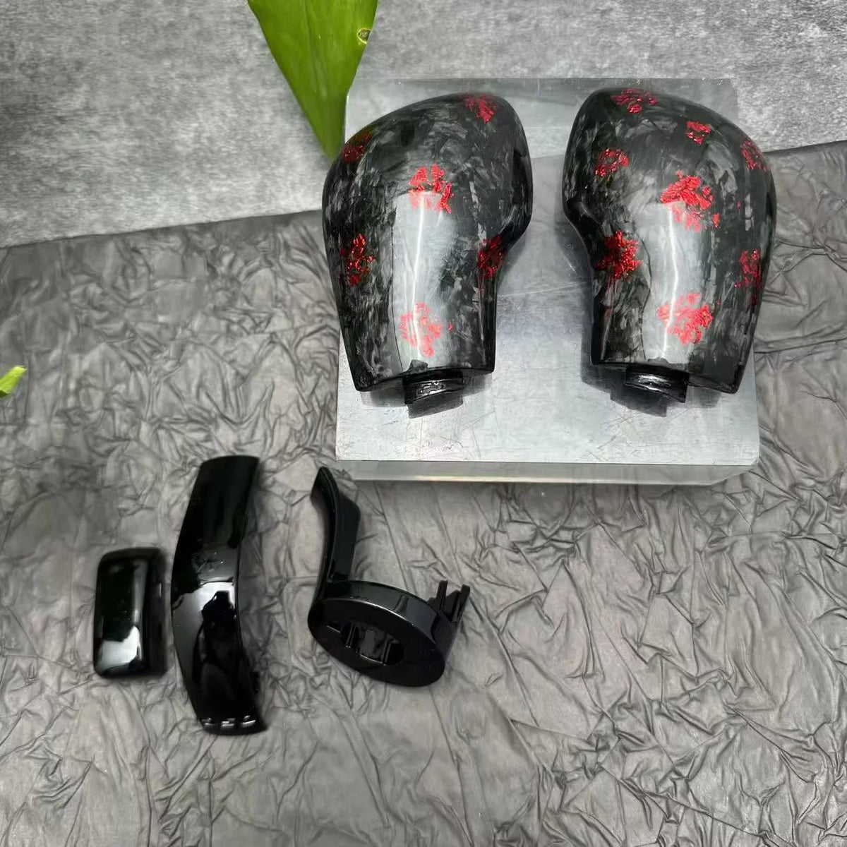 Customized Forged Carbon Fiber Side Cover Shift Gear Head Suitable for Volkswagen Passat CC Golf