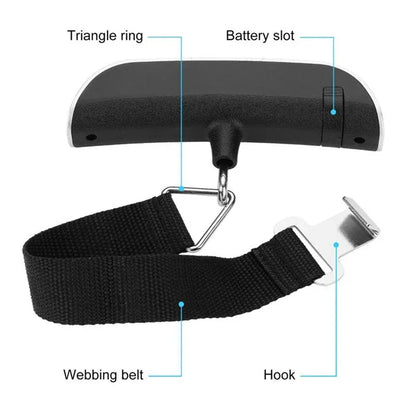10g-50kg Portable Scale Digital LCD Display Electronic Luggage Hanging Suitcase Travel Weighs Baggage Bag Weight Balance Tools