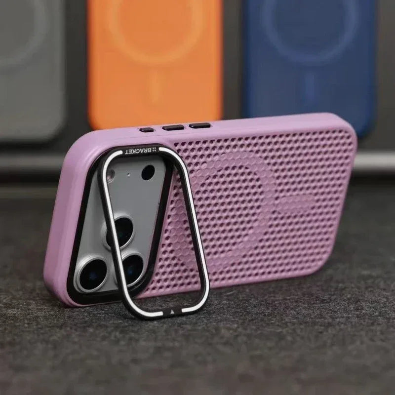 MagSafe Camera Mount Mesh Cooling Shockproof iPhone Case
