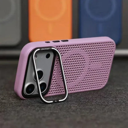 MagSafe Camera Mount Mesh Cooling Shockproof iPhone Case
