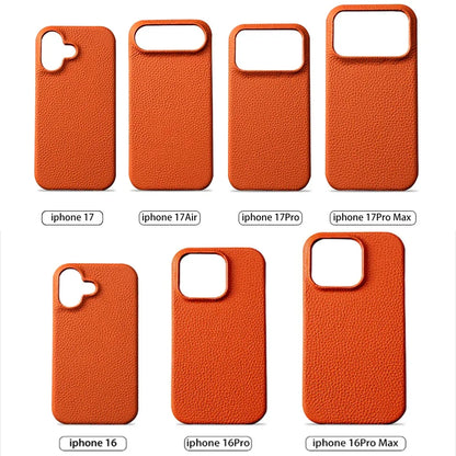 LANGSIDI MagSafe Lychee Leather Case for iPhone 15, 16 & 17