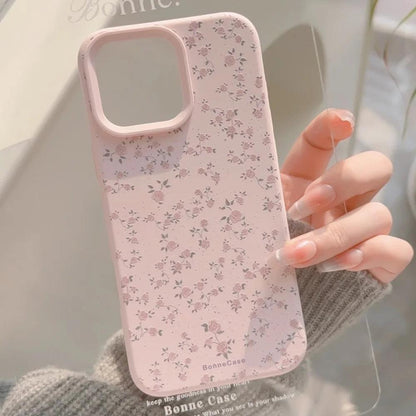 iPhone Flower Pattern Silicone Case – Shockproof Bumper