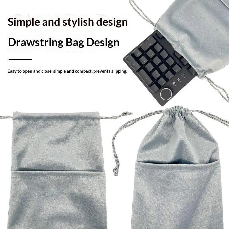 1PCS Storage Bags Keyboard Bags Drawstring Pocket Dustproof Handbag For Suitable For 68/87/108 Key Keyboards