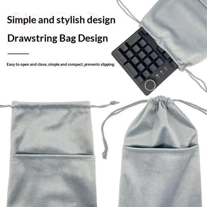 1PCS Storage Bags Keyboard Bags Drawstring Pocket Dustproof Handbag For Suitable For 68/87/108 Key Keyboards