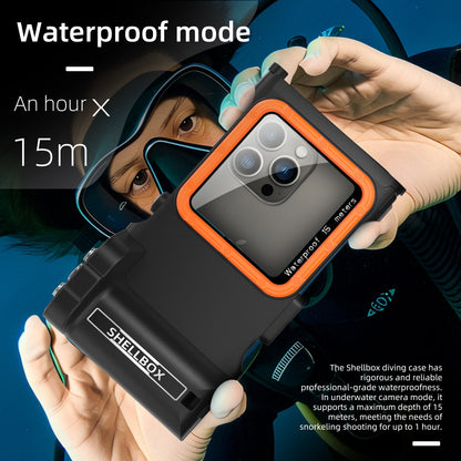 Shellbox Newly Upgraded Third-Generation Diving Bluetooth Remote Photography Is Suitable 6.9-Inch Waterproof Diving Phone Cases