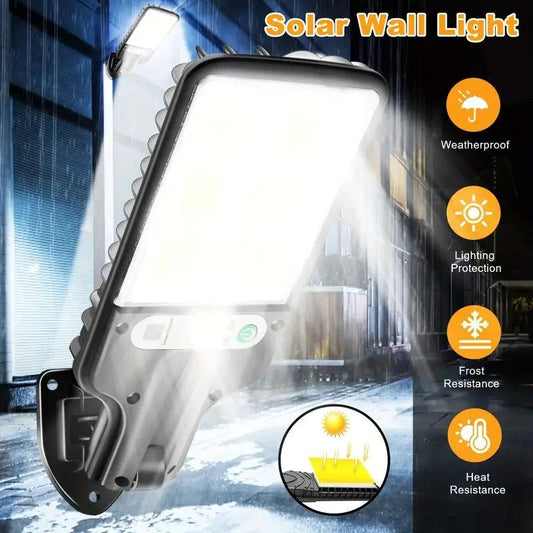 Waterproof 108 LED Solar Lights Outdoor With 3 Mode Motion Sensor Security Lighting LED Wall Street Lamp for Garden Patio Path