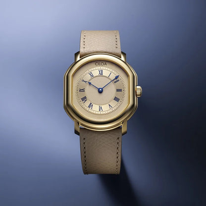 CILOA Gold Retro Watch Men's High Quality Brand Authentic 2025 New Trend Fashion Casual Gift Boyfriend Waterproof Quartz Watch