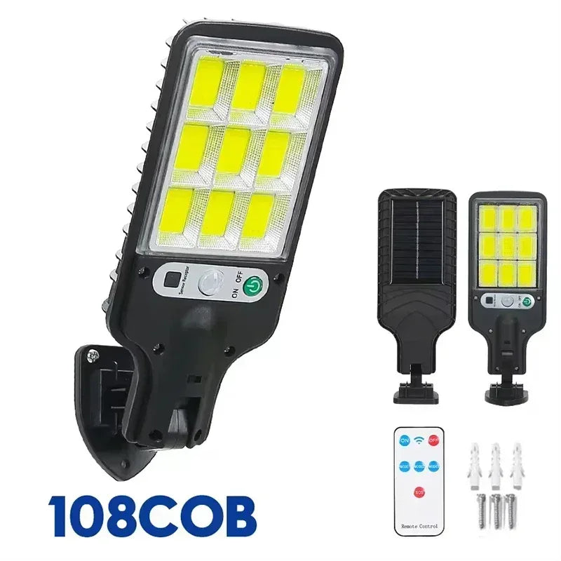Newest Solar LED Light 300000LM Outdoor Solar Lamp Of Motion Sensor 4 Mode Waterproof IP65 Solar Garden Light Street Yard Lanter - Urbizia
