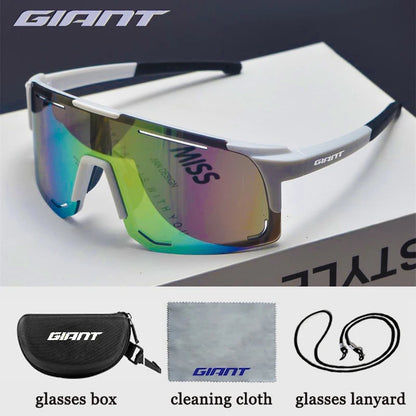 Giant cycling sunglasses Sports Glasses Riding Eyewear Mountain Bike Road Bicycle Outdoor Lenses With Case  Women Men