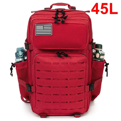 25L/45L Men's and Women's Tactical Backpacks , Outdoor Activities, Small School Backpacks with Water Bottle Holder