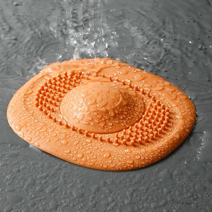 YITAPE 2PCS Silicone Bathroom Hair Catcher Deodorant Floor Drain Cover Anti-Clogging Shower Strainer Kitchen Sink Plug Stopper