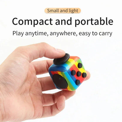 Solid Color Fidget Decompression Dice for Release Stress Autism Anxiety Relieve Adult Kids Stress Relief Anti-Stress Fingertip
