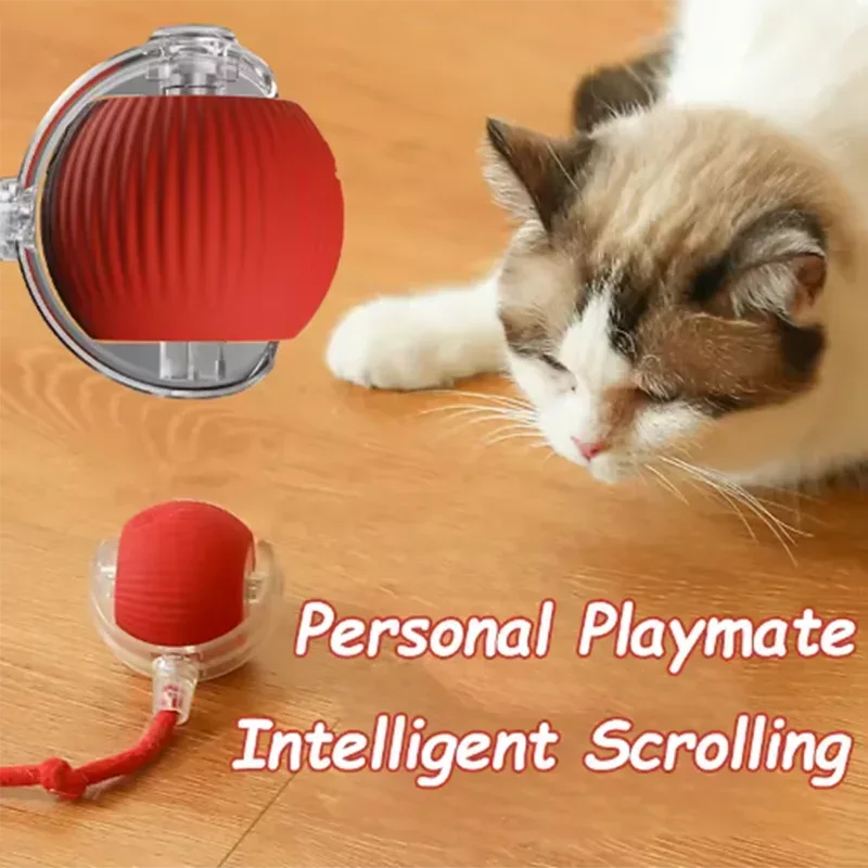 Intelligent interactive cat ball long-lasting and durable easy to clean intelligent obstacle avoidance pet dog toys - Urbizia