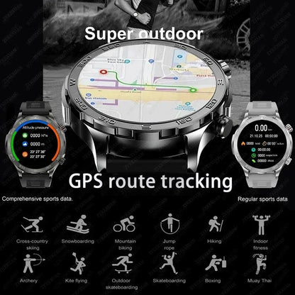 2026 New GPS Smart Watch Men AMOLED Screen Always Show Time Heart Rate IP68 Waterproof Bluetooth Call Sports Fitness Smart Watch - Urbizia