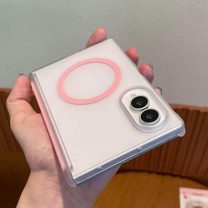 Luxury Hinge Protect Matte Frosted Semi-Transparent for Magsafe Case For Samsung Z Fold 8 Ultra Fold8 Wide Galaxy Z Fold 6 7