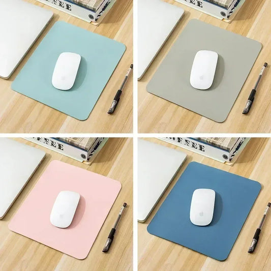 Small PU mouse pad Non-Slip Gaming Desktop Mouse Pad Waterproof Anti-Scratch Easy To Clean Mat For PC Laptop Desktop - Urbizia