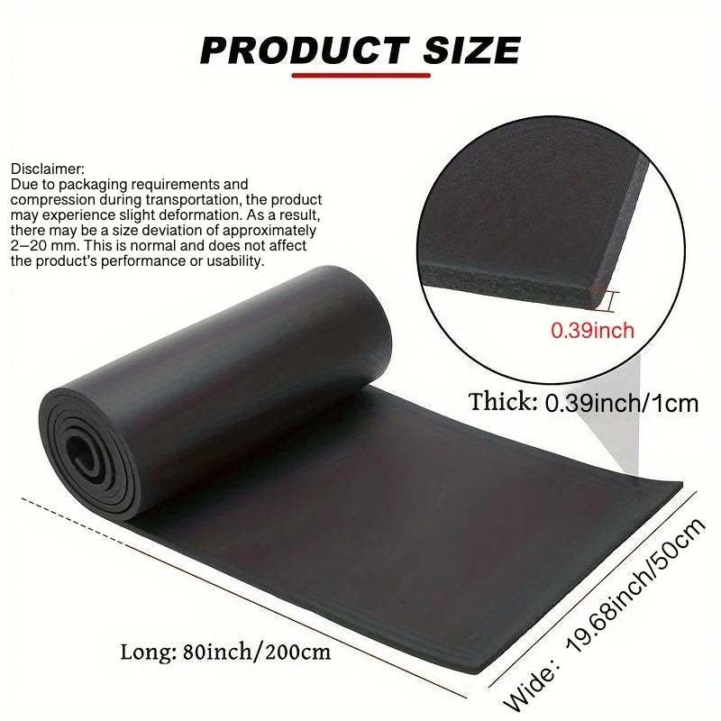 Self-Adhesive Black Foam Insulation Pad for Soundproofing & Heat Insulation Waterproof Flame Retardant Easy Cut DIY Foam Sheet