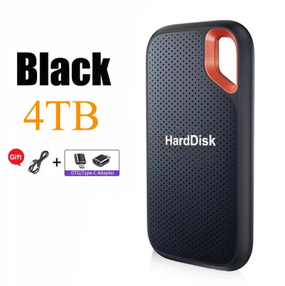 256TB External SSD Portable Solid State Drive 1TB Hard Drive Small Body Big Performance Basic Daily Storage
