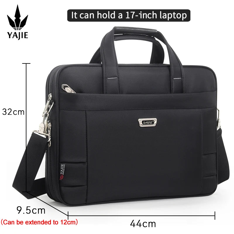Large Capacity Briefcase Bag Men Business Bag 17 15.6 14 inch Laptop Bag Shoulder Bags Canvas Handbags Messenger Work Tote Bag