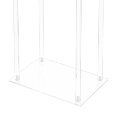 Crystal Flower Stand Clear Wedding Flowers Display Racks Crystal Floral Centerpiece for Wedding Decorations, Parties 60*20*78cm