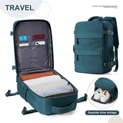 Ryanair-Approved Cabin Backpack 40x20x25cm – Travel Laptop Bag