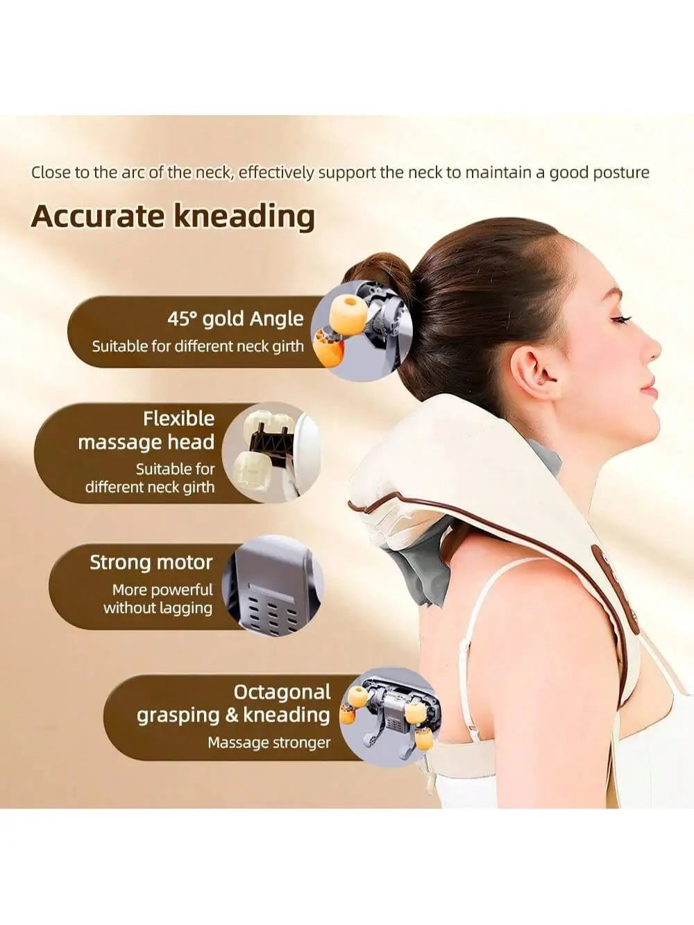 Manual Wooden Massage Roller – Full-Body Handheld Massager