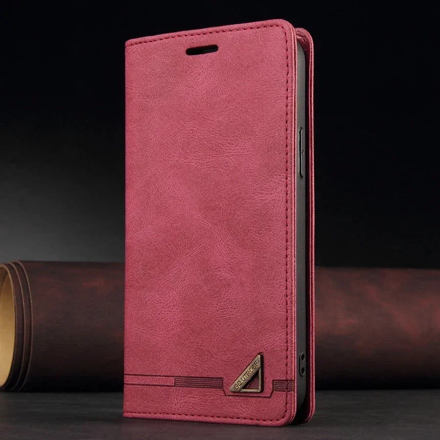 Luxury Wallet Card Slot RFID Blocking Magnetic Flip Leather Case For Samsung Galaxy S26 Ultra S26 Plus S26 Cover Shell