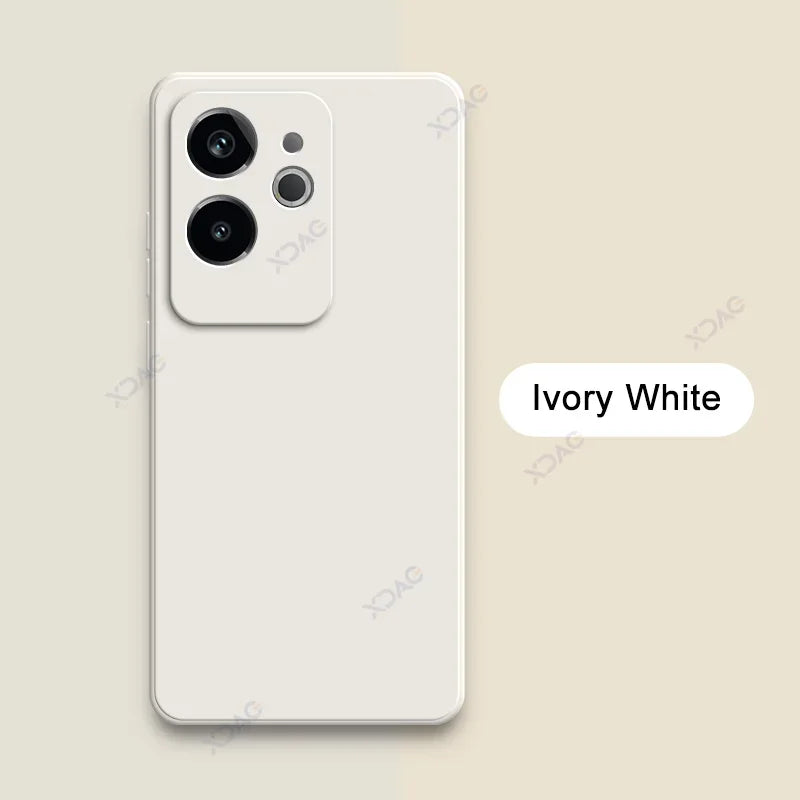 Luxury Dual Layer Cellphone Case for Realme GT6 GT 6 China 5G Full Camera Protection Soft Square Liquid Silicone Cover RealmeGT6