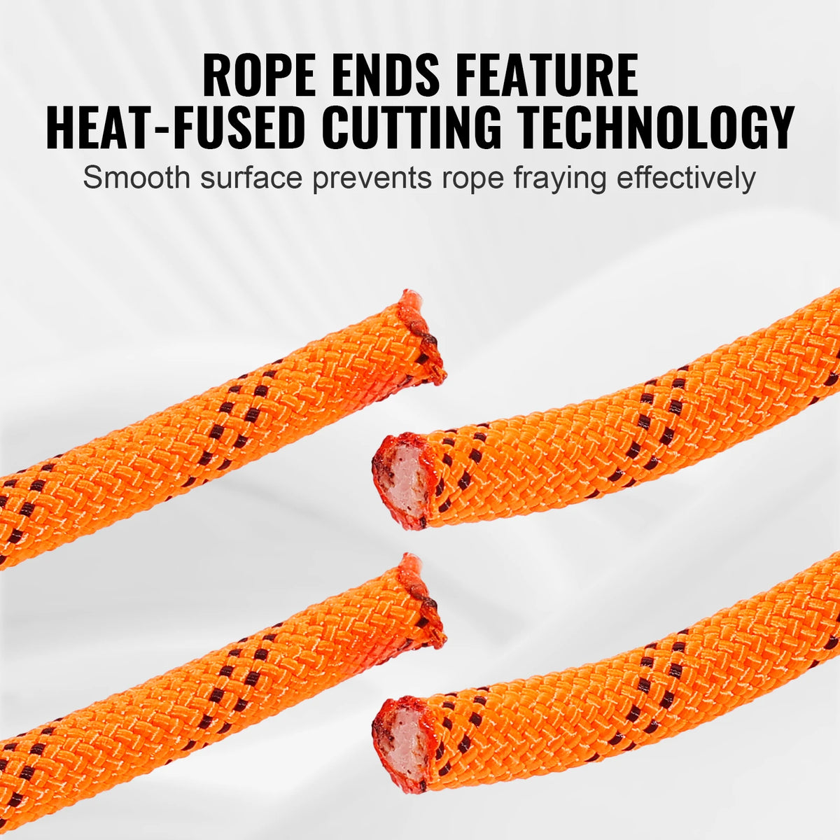 SucceBuy 120ft Dual-Weave Polyester Cord 3/8 1/2in 48-Strand Multi-Use Rope for Arborist Activities Outdoor Adventures Versatile