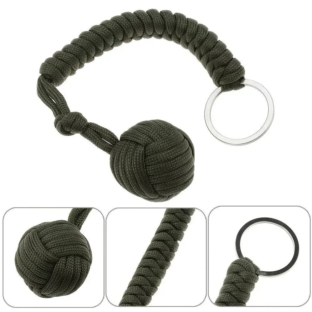 Paracord Monkey Fist Survival Keychain - Urbizia