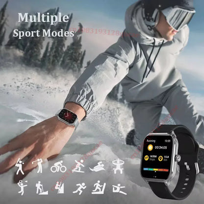 2026 Smart Watch Android IOS Phone 2.01 Inch Color Screen Bluetooth Answer Call Fitness Watches Tracker Smartwatch Women Men New - Urbizia