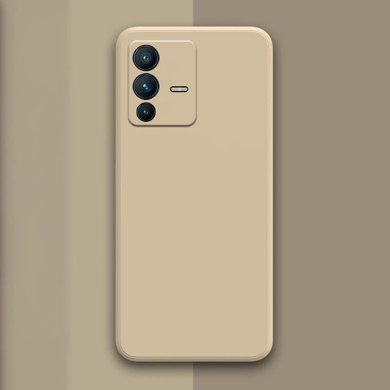 Soft Square Liquid Silicone Case for VIVO V23 Pro V23E V23Pro 5G Luxury Original Camera Protection Couples Cover Ultrathin Funda