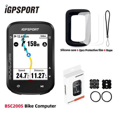 iGPSPORT BSC200S GPS Bike Computer 2.4" Colorful Screen Wireless Bicycle Speedometer Cycling Odometer Bluetooth ANT+