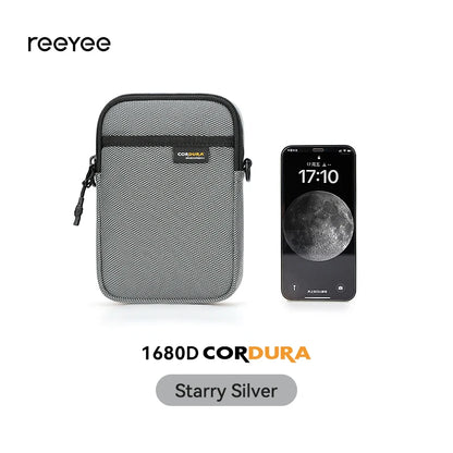 ReeYee Waterproof Crossbody Phone Bag, 1L Compact Lightweight Sling Pack, Durable Cordura Anti-Scuff Shoulder Handbag
