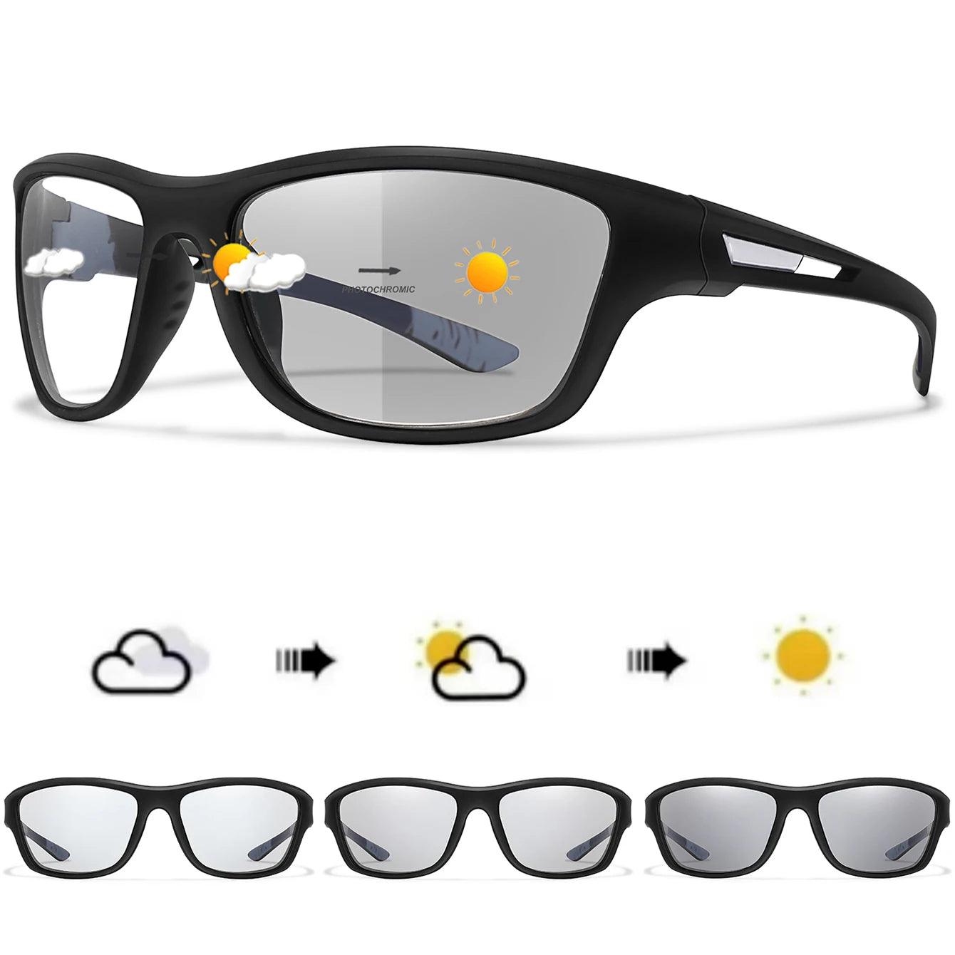 Photochromic UV400 Motorcycle Sunglasses for Men & Women