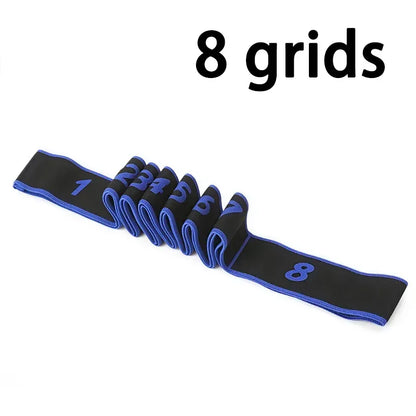 8/10 Sections Dance Resistance Band Yoga Stretching Pilates Fitness Digital Elasticity Elastic Stretch Training Tension Belt - Urbizia