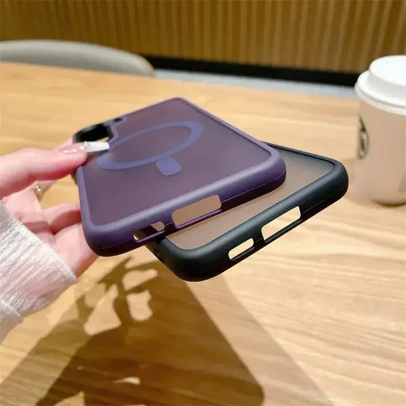 Matte Translucent MagSafe Case for Samsung Galaxy