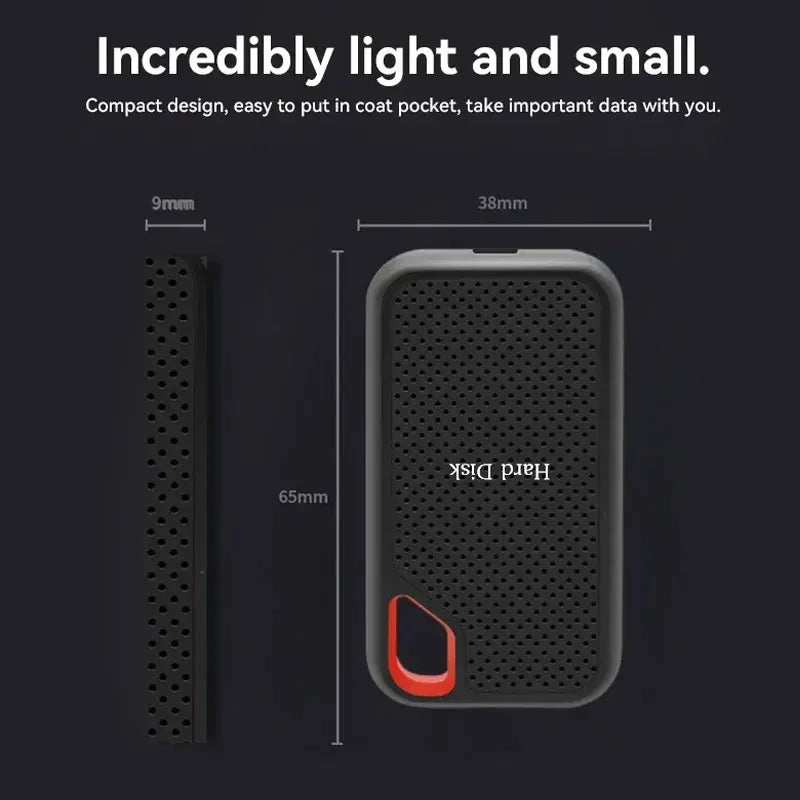 256TB External SSD Portable Solid State Drive 1TB Hard Drive Small Body Big Performance Basic Daily Storage