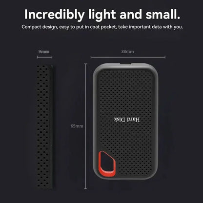 256TB External SSD Portable Solid State Drive 1TB Hard Drive Small Body Big Performance Basic Daily Storage