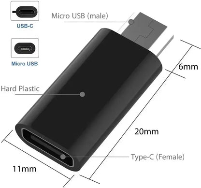 USB-C to Micro USB OTG Adapter Converter