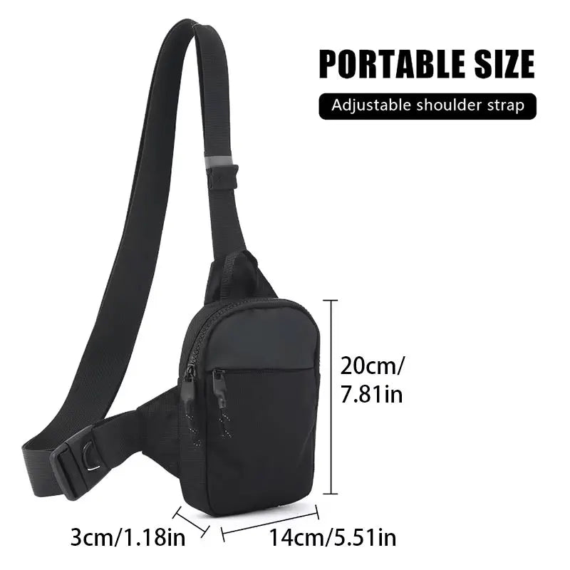 New Sports Chest Bag Men's Small Size Backpack Women Messenger Bag Mobile Phone Waist Bag Mini Fashion Satchel