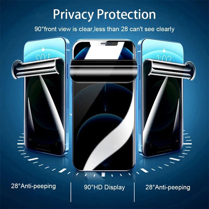 3Pcs Anti-Spy Hydrogel Film iPhone 17 16 15 14 13 12 11 Pro Max Privacy Screen Protectors Protective Film 14 Plus Not Glass 16E