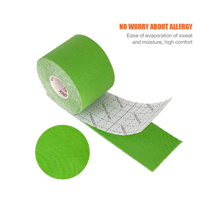 1pcs Sports Waterproof Kinesiology Tape Stickers Athletic Bandage Muscle Recovery Protector Strapping Pain Relief Tennis Gym